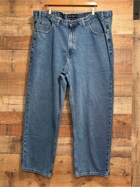 Real Ranch Regular Fit Men’s Jeans Size 46x30 Dark Wash Denim M005